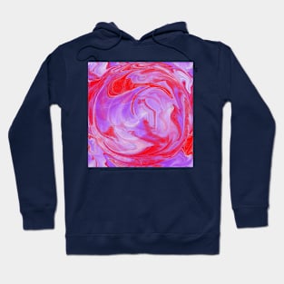 A purple and red globe Hoodie